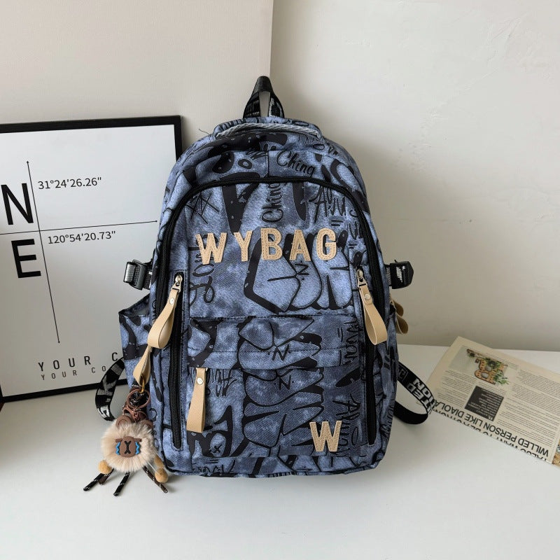 Stylischer Graffiti-Print-Rucksack