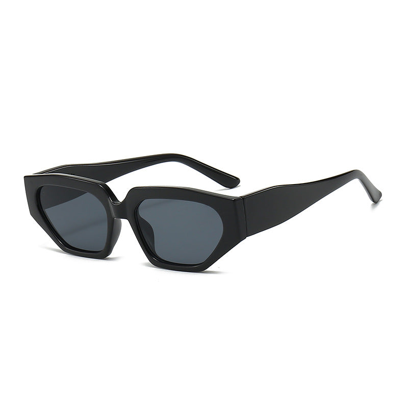 Damen Modische Sonnenbrille im innovativen polygonalen Design Brehn