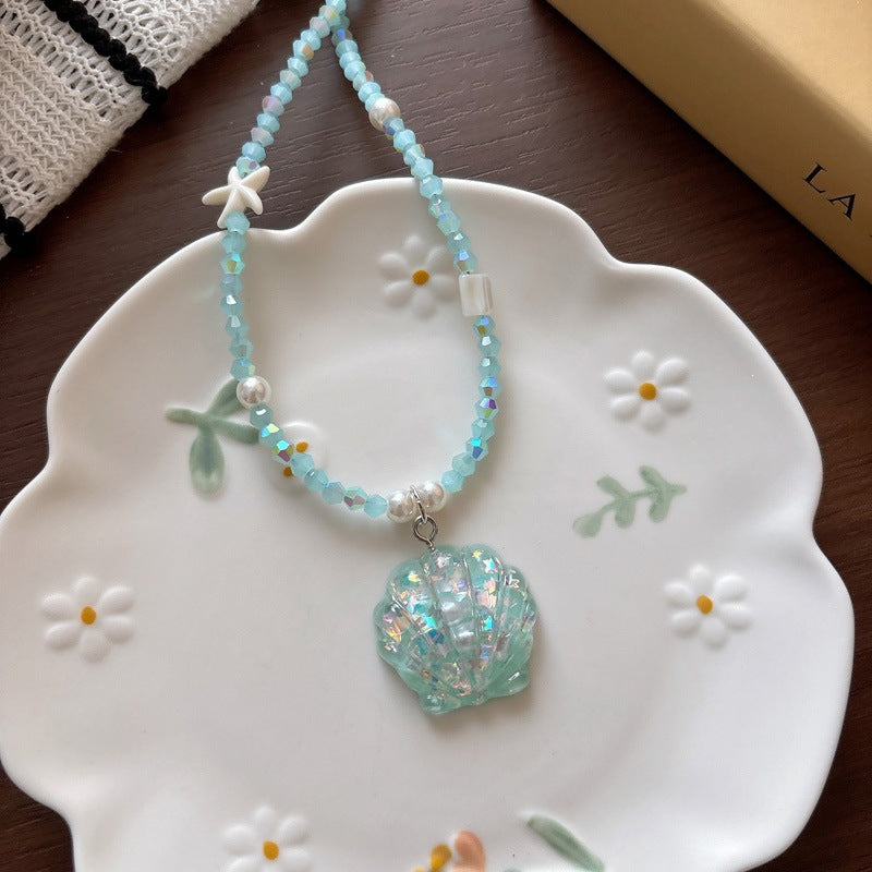 Halskette mit Glitzerfischschwanz Brehn