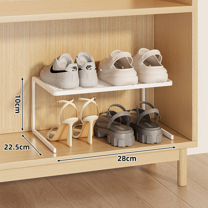 Kompakte Doppel-Schicht Verstellbare Schuhregal Erhöher für Schrank und Kleiderschrank