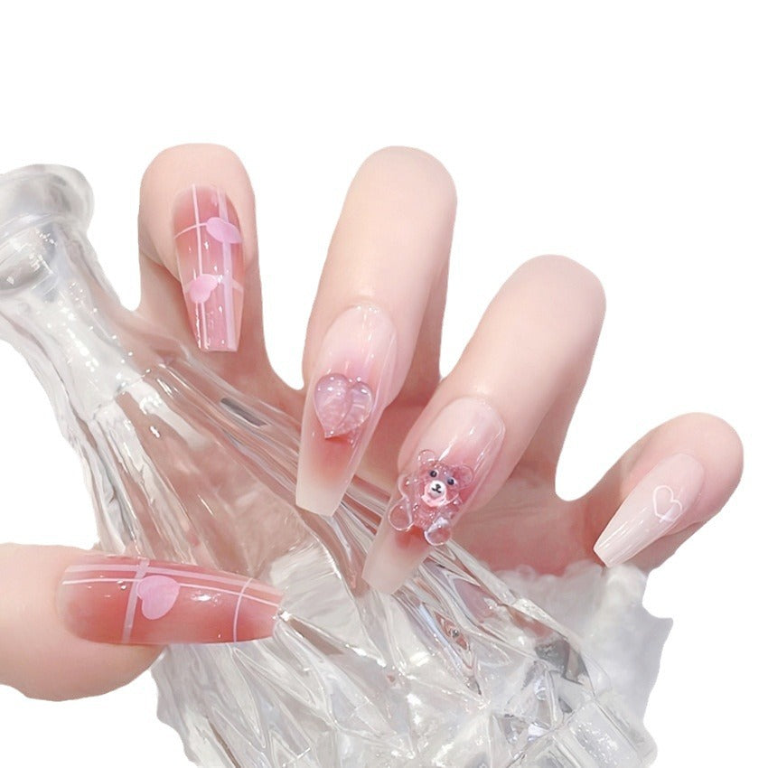 Dekorative florale Press-On-Nagelspitzen Brehn