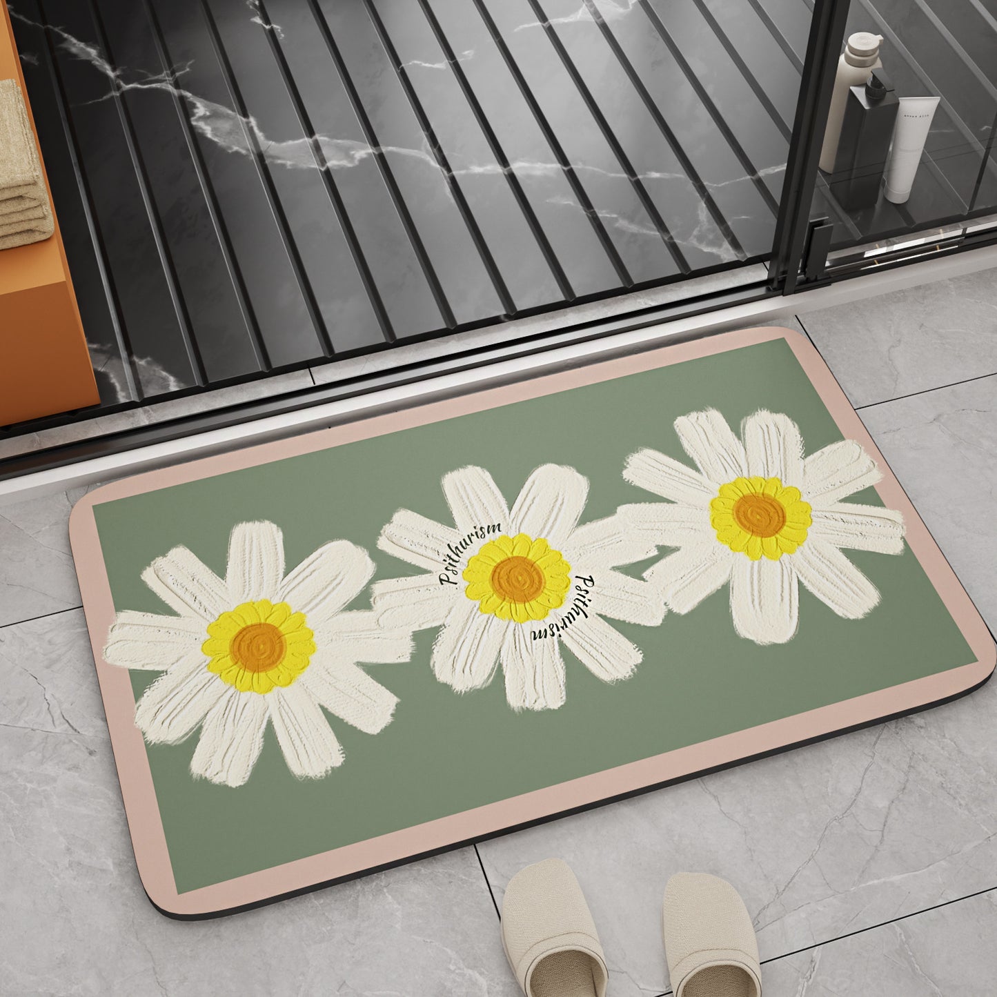 Inspirierendes Zitat Badmatte Brehn