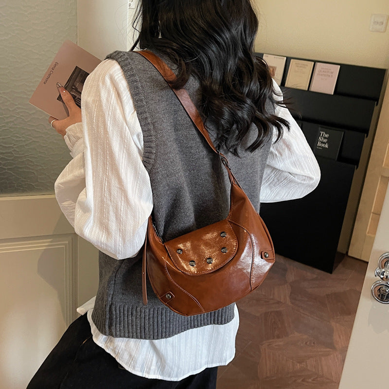 Stylische Leder Hobo Tasche Brehn