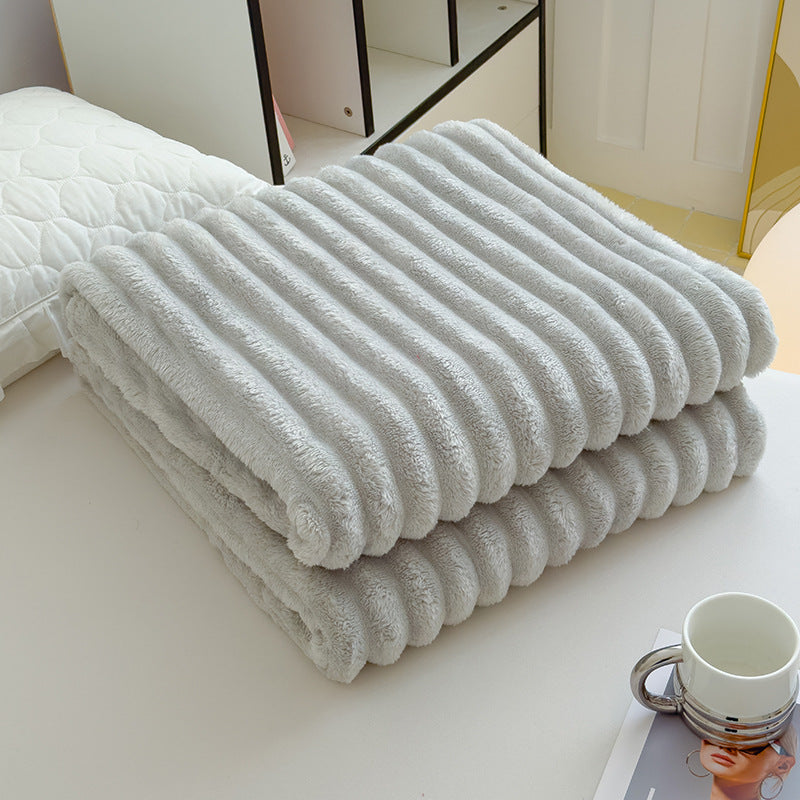 Damen Hochflor Kuscheldecke mit Wellenmuster Brehn