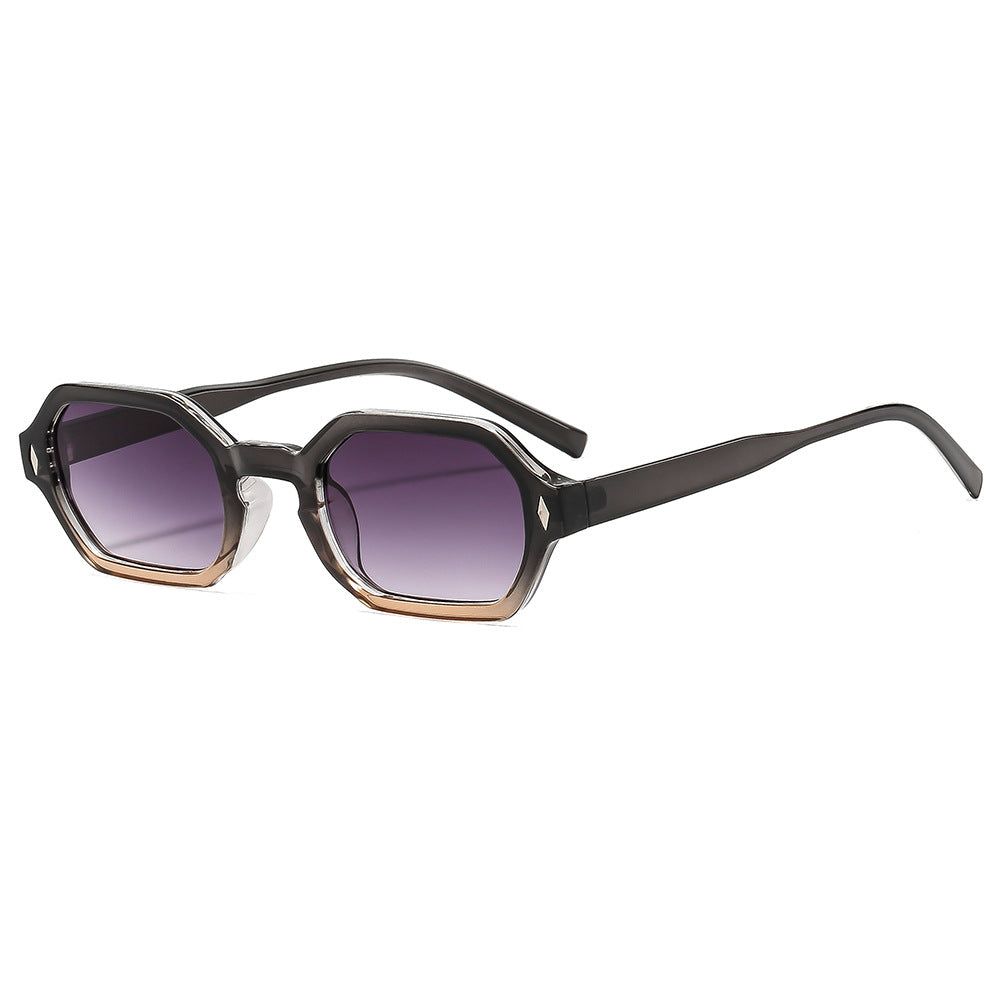 Damen stilvolle Sonnenbrille im modernen achteckigen Design mit UV-Schutz Brehn