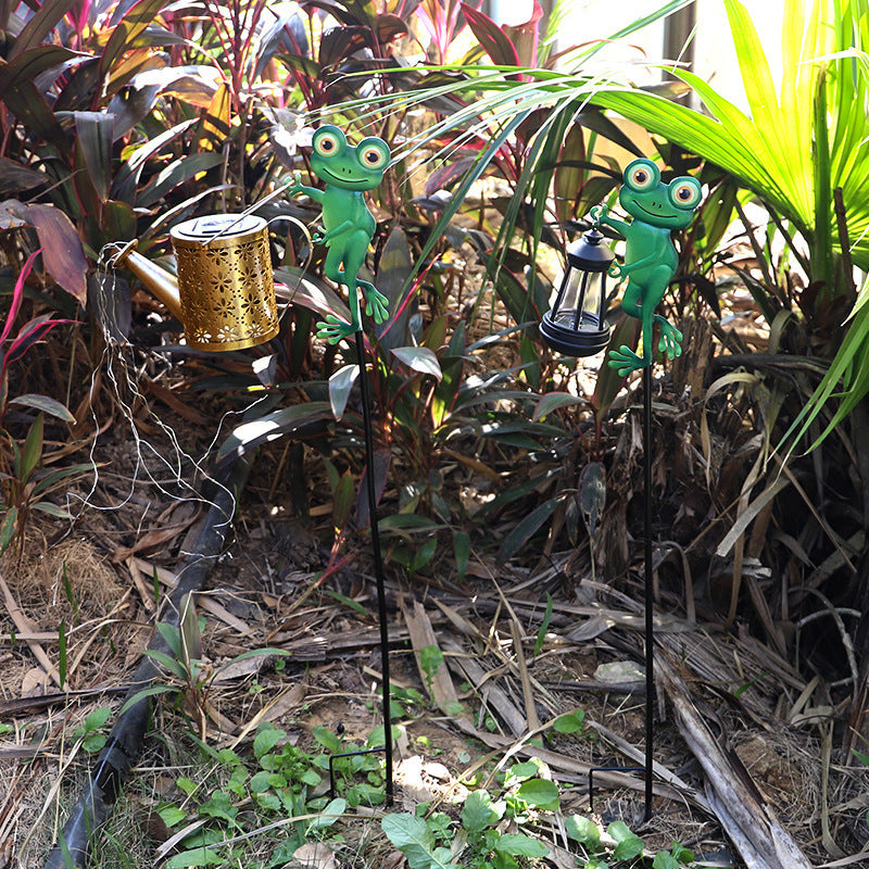 Dekorativer Kolibri Solar Gartenstecker mit hängender Laterne Brehn