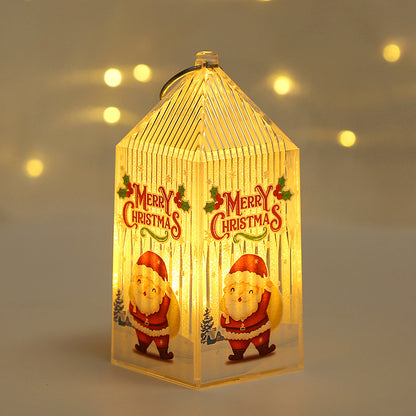 Weihnachtslaterne aus Kunststoff