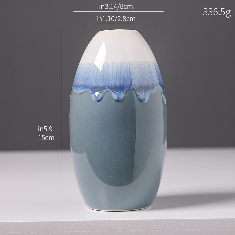 Künstlerische glasierte Keramik-Tropfenvase