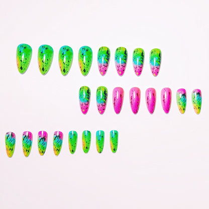 Kreative Neon Nagelkunst Brehn