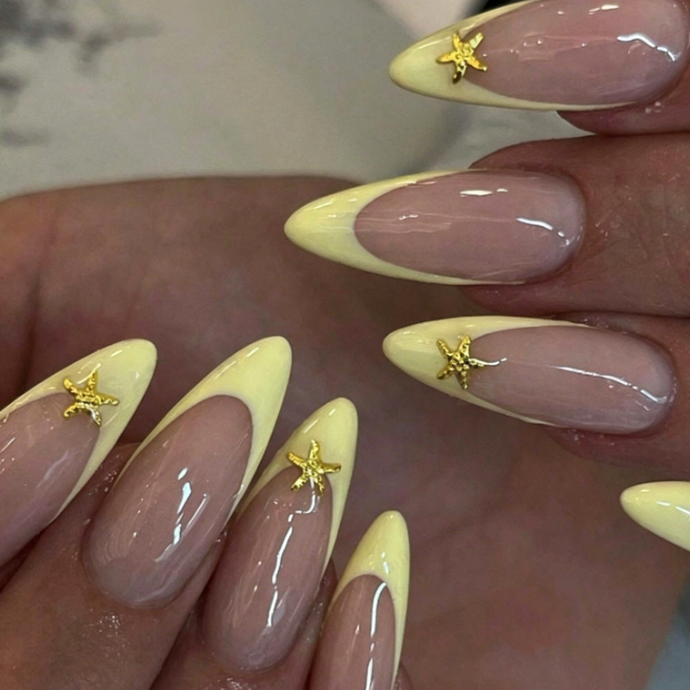 Sternmuschel-beschichtete Acryl-Nagelverzierung Brehn