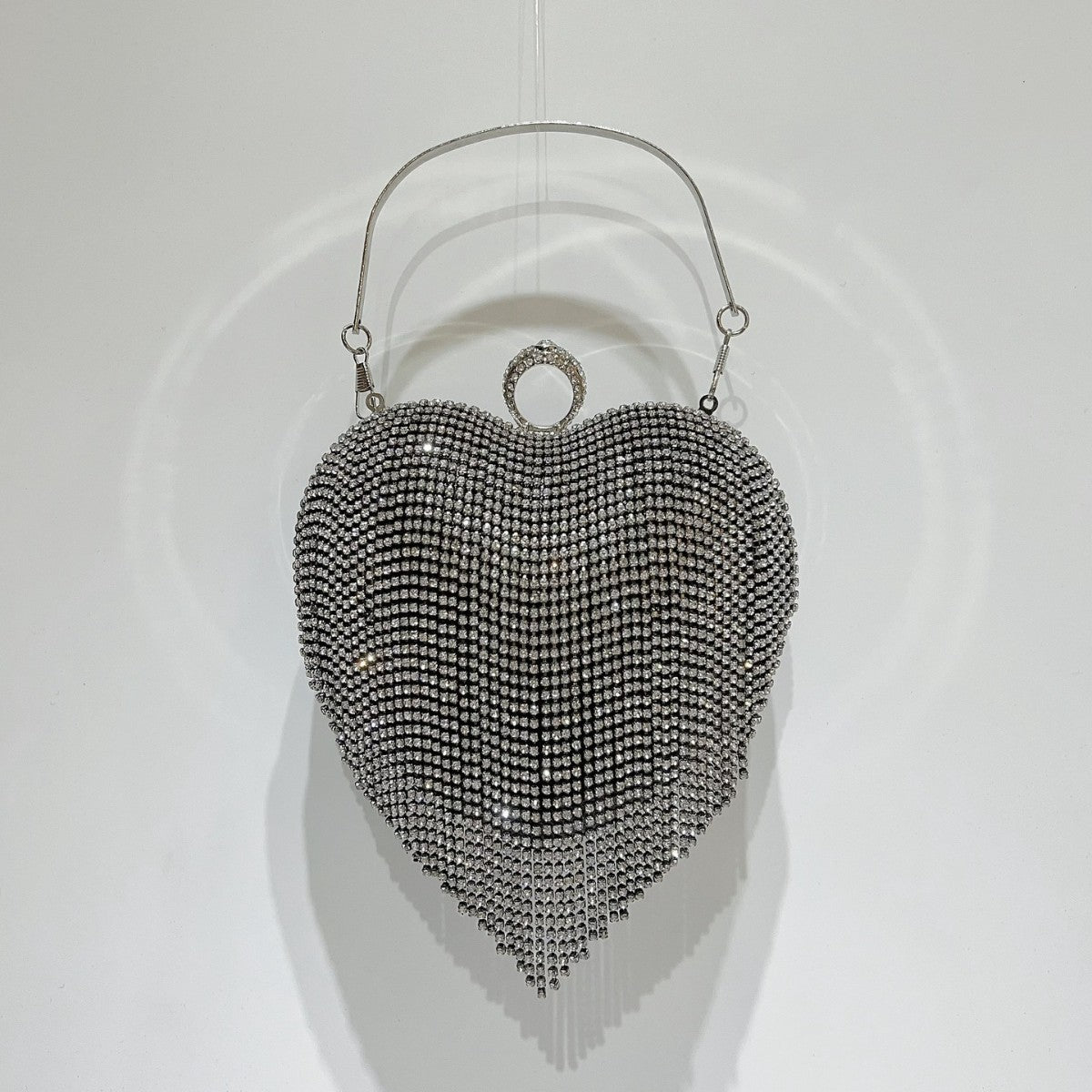 Herzförmige Strass Abendhandtasche
