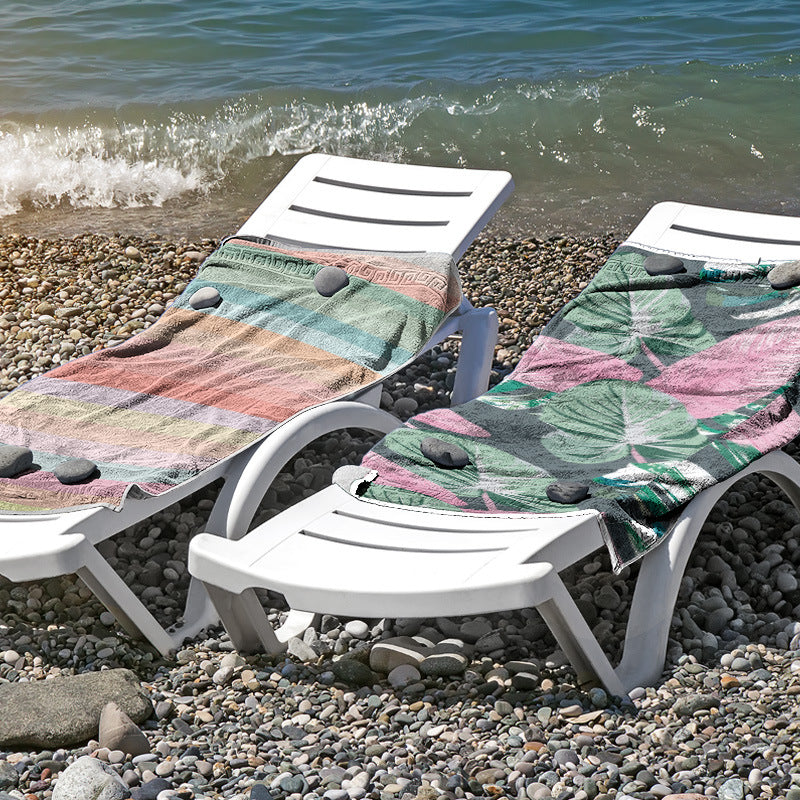 Strandtuch aus hautfreundlicher Mikrofaser mit kreativem Mustermix Brehn