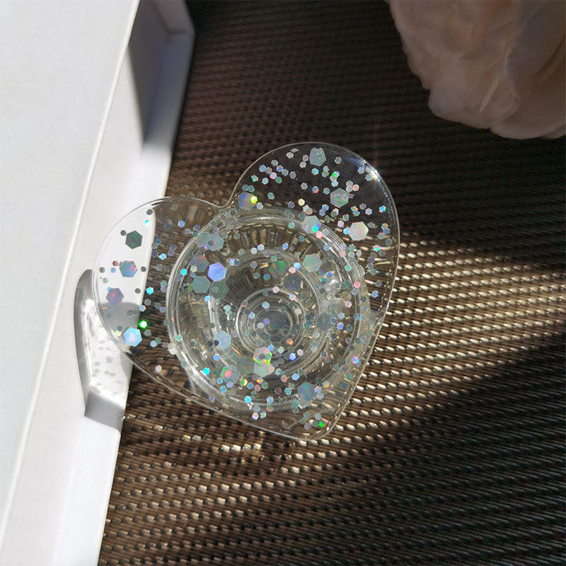 Glitzernder Herzförmiger Handy-Ständer Brehn
