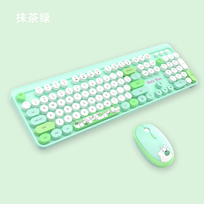 Niedliches Themen Drahtlos Tastatur und Maus Set Brehn