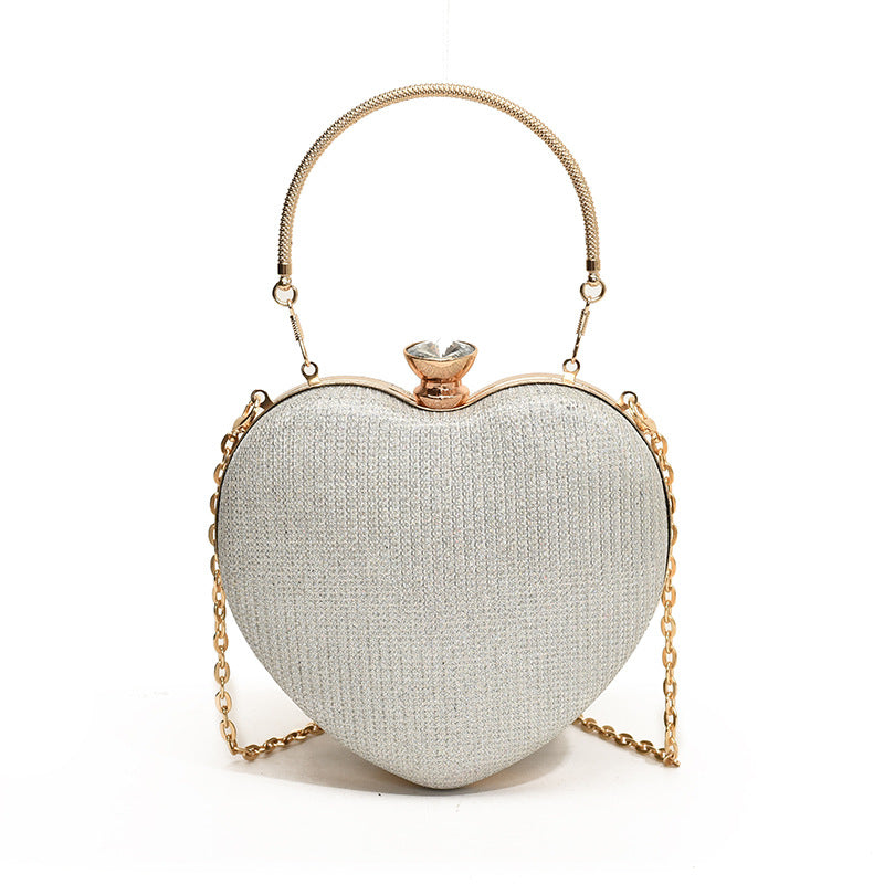 Glamouröse herzförmige Abend-Clutch