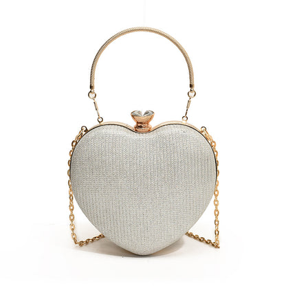 Glamouröse herzförmige Abend-Clutch