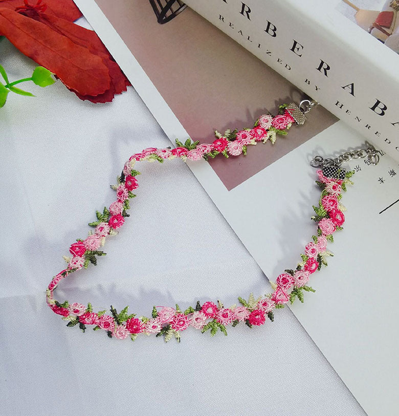 Florale Choker Halskette Brehn