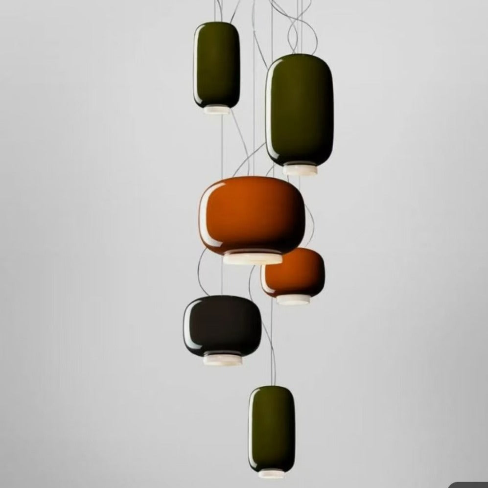 Moderne Kunst Glas Pendelleuchte