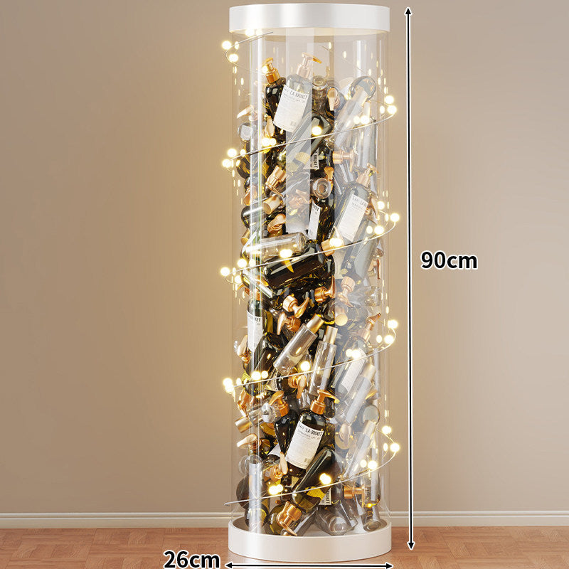 Hohe klare acryl vertikale Display-Zylinder für Mini-Parfüm- & Probeflaschen-Sammlung
