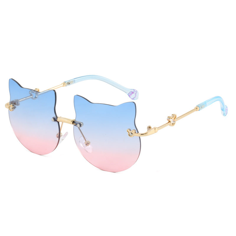Damen geometrische Sonnenbrille mit luxuriösem Metallrahmen Brehn