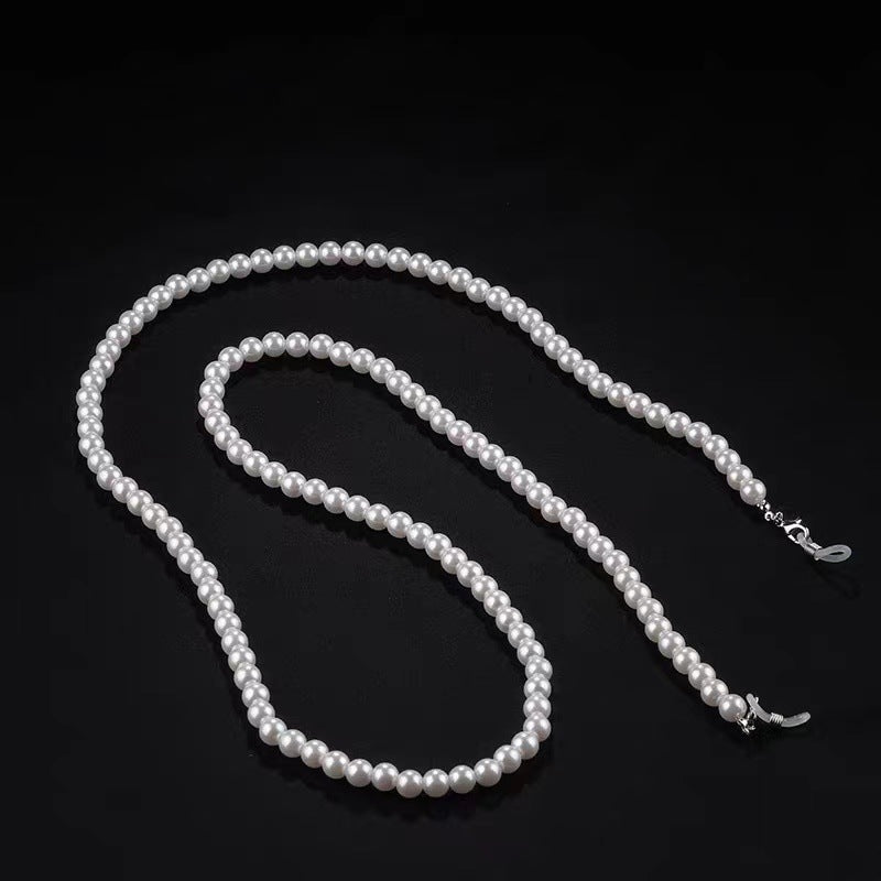 Elegante Lange Perlen Brillen Kette Brehn
