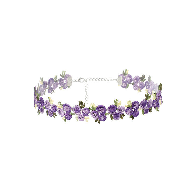 Florale Choker Halskette Brehn