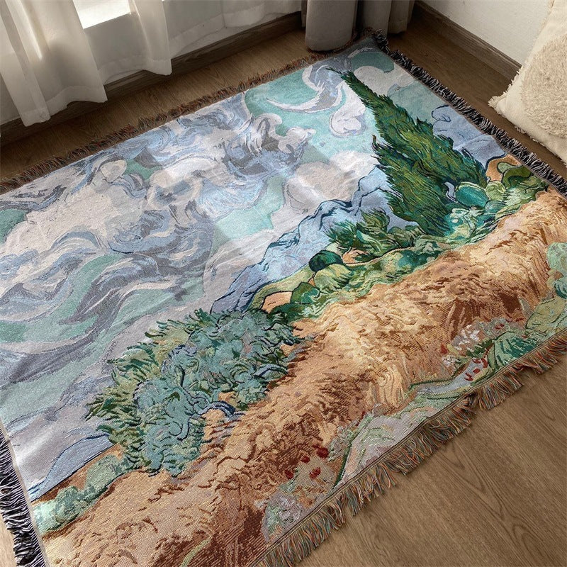 Künstlerischer Landschafts-Tapisserie-Wurf