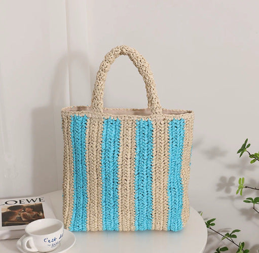 Damen Handgefertigte Strandtasche mit gestreiftem Design Brehn