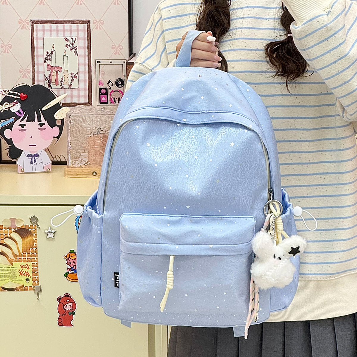 Stylische Multi-Taschen Freizeit-Rucksack mit niedlichen Akzenten Brehn