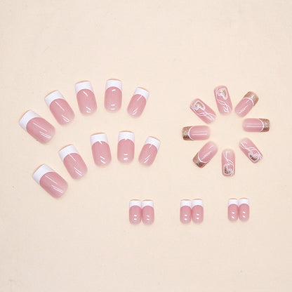 Herz-Design Press-On Nagelkunst Tipps Brehn