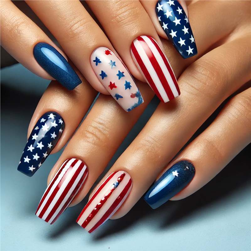 Patriotisches Nagelkunstset Brehn