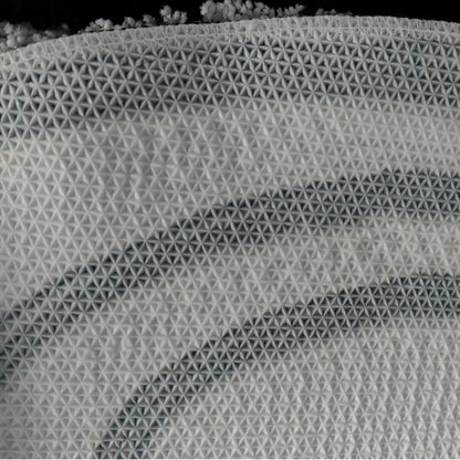 Hochflor Geometrischer Läufer mit getufteter Chenille-Textur