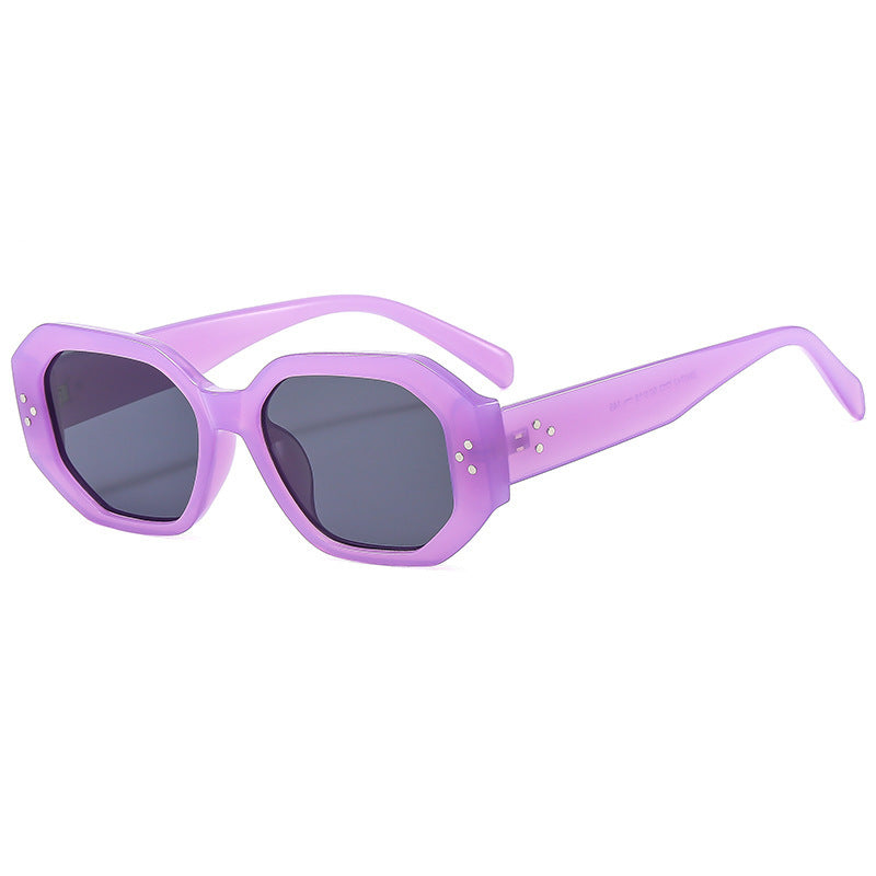 Damen Modische Sonnenbrille im markanten, achteckigen Design Brehn