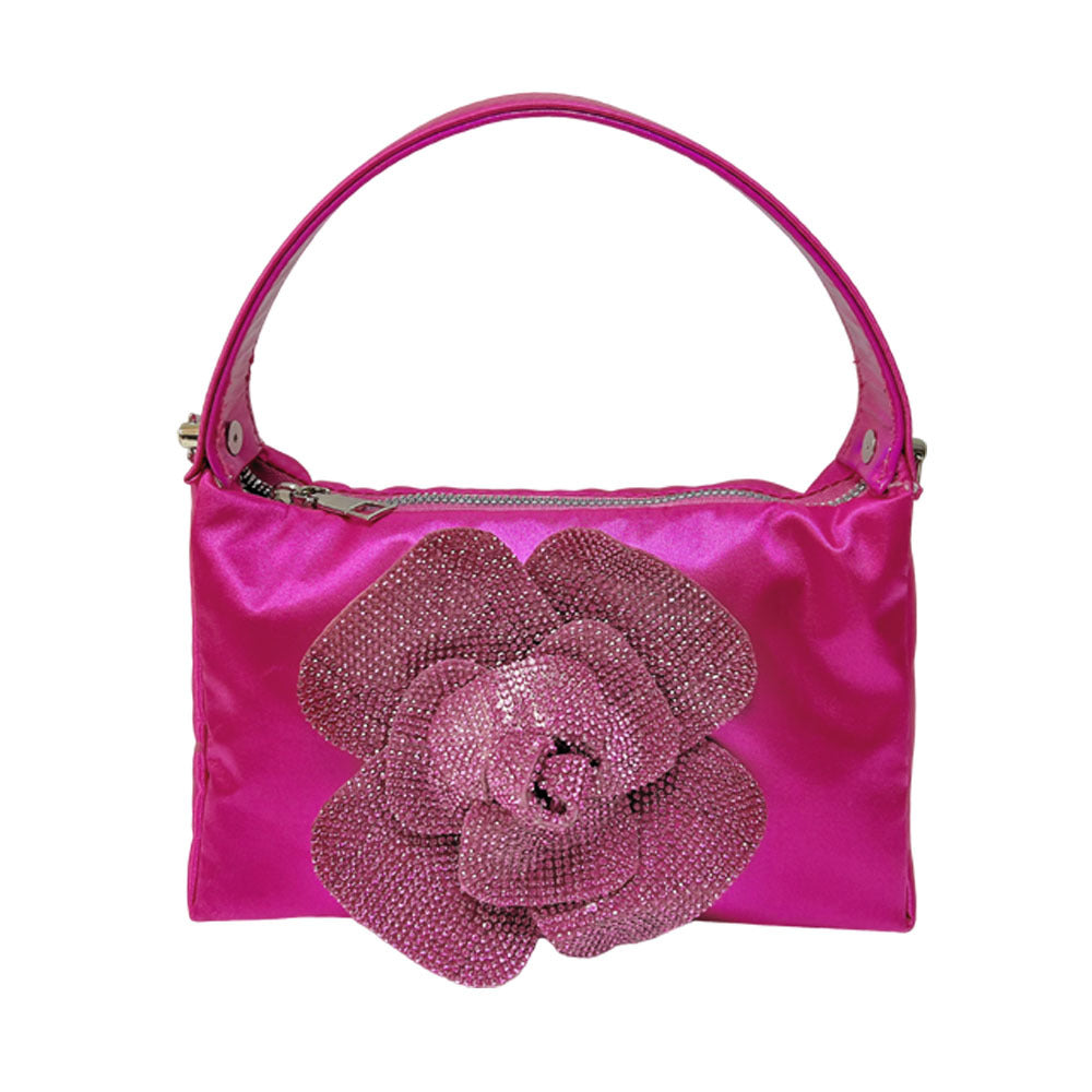 Blumenverzierter Handtasche