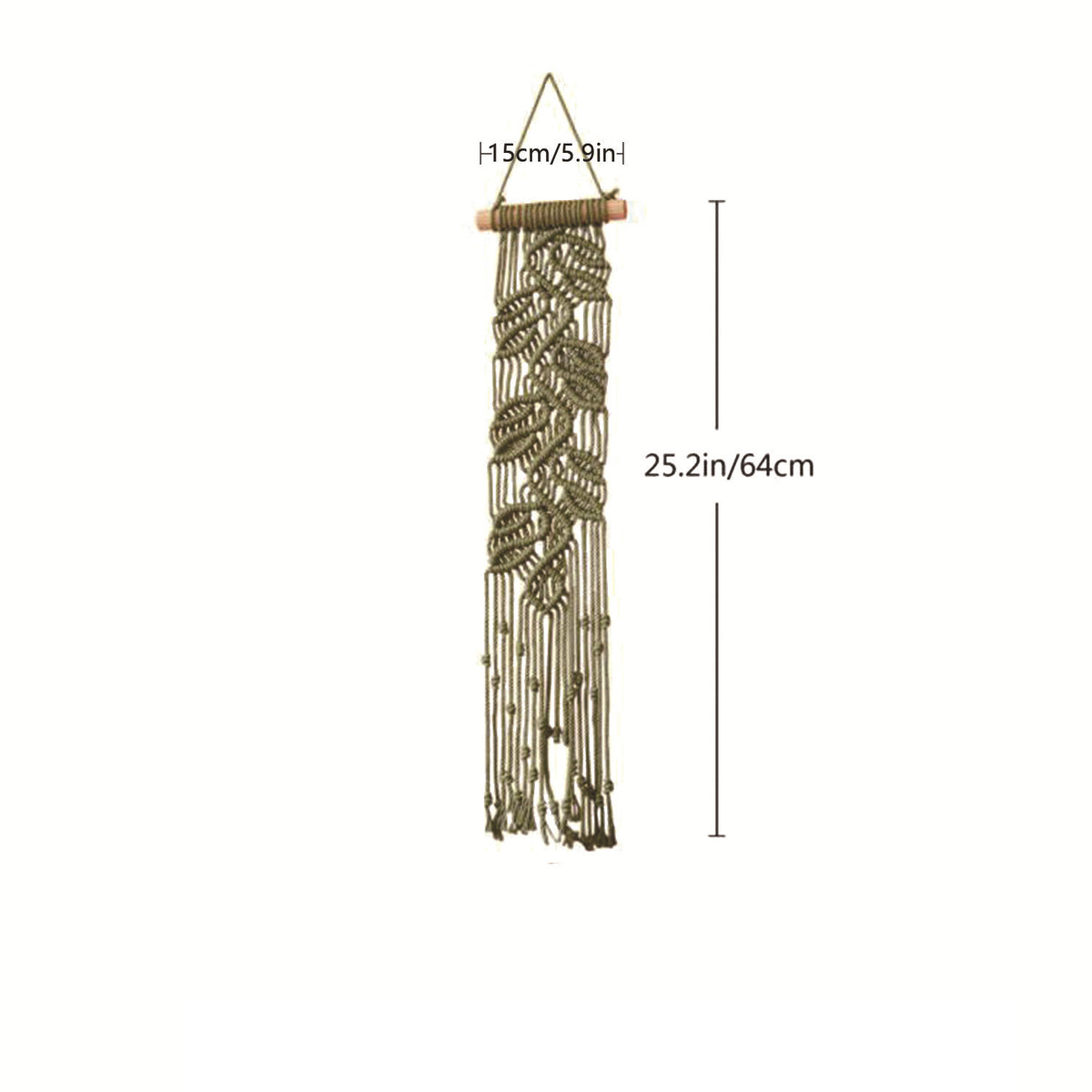 Macrame Blatt Wandkunst Dekor Brehn