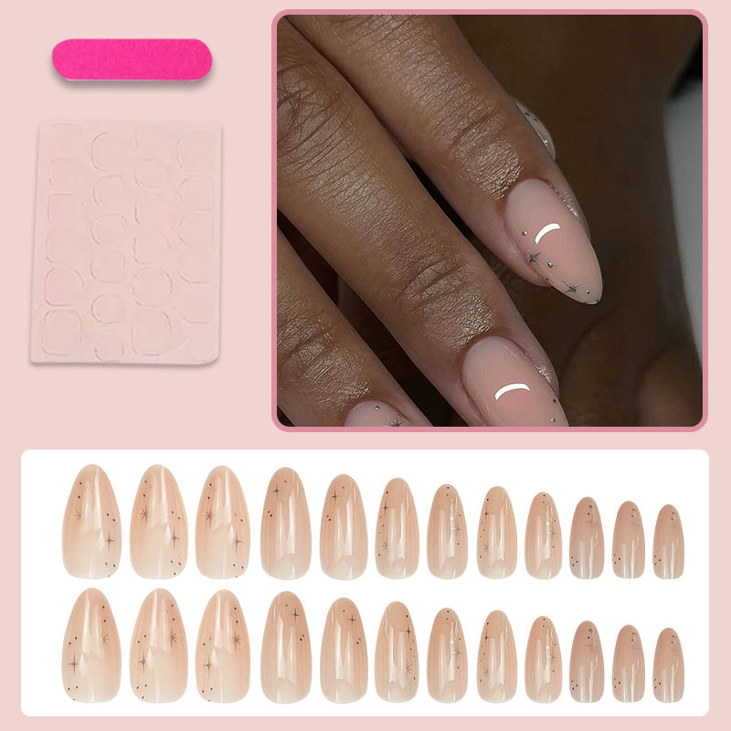 Künstliche Fingernägel Set mit glamourösen Akzenten Brehn