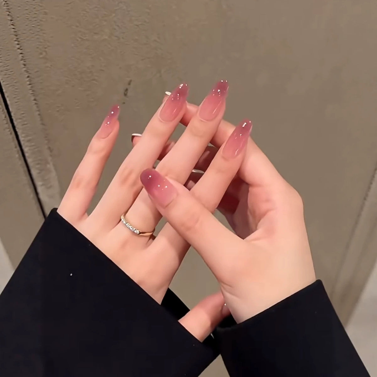Ombre Glitter Druck-Nägel Brehn