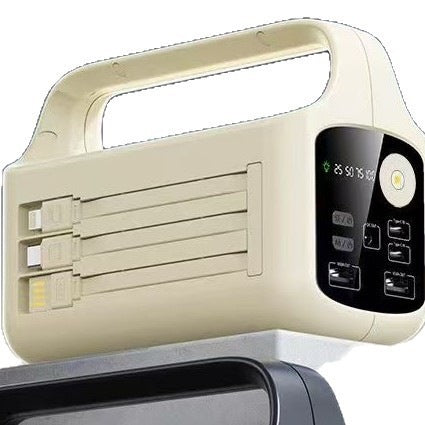 Tragbare Solar-Powerbank mit integrierter LED-Anzeige und ergonomischem Tragegriff Brehn