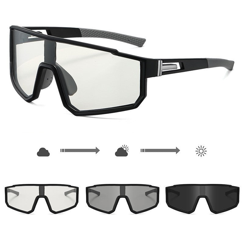 Unisex Sportliche Performance-Sonnenbrille mit intelligentem Lichtwechsel Brehn
