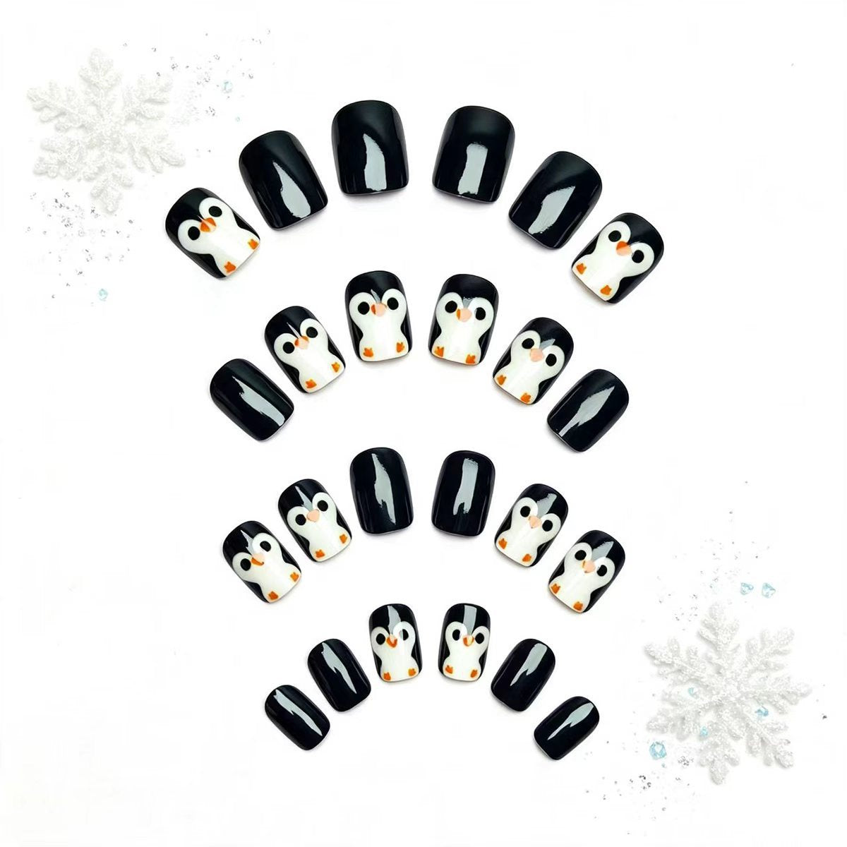 Kunstnägel Im Winterlichen Pinguin-Design Brehn