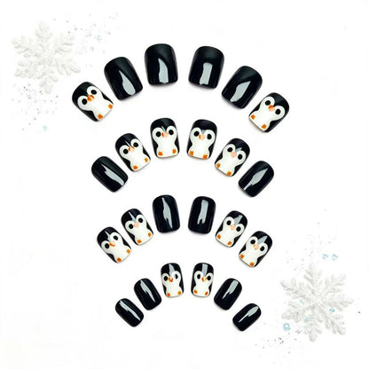 Kunstnägel Im Winterlichen Pinguin-Design Brehn