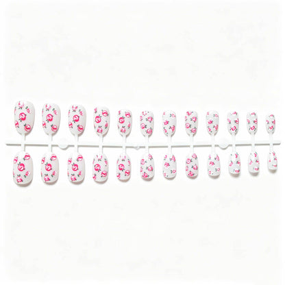 Floral Rose Design Nagelkunst