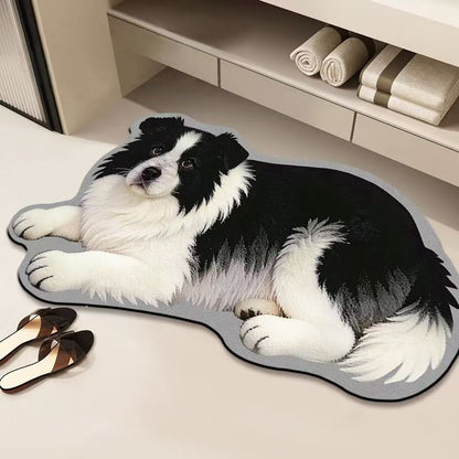 Gemütliche katzenförmige Badematte