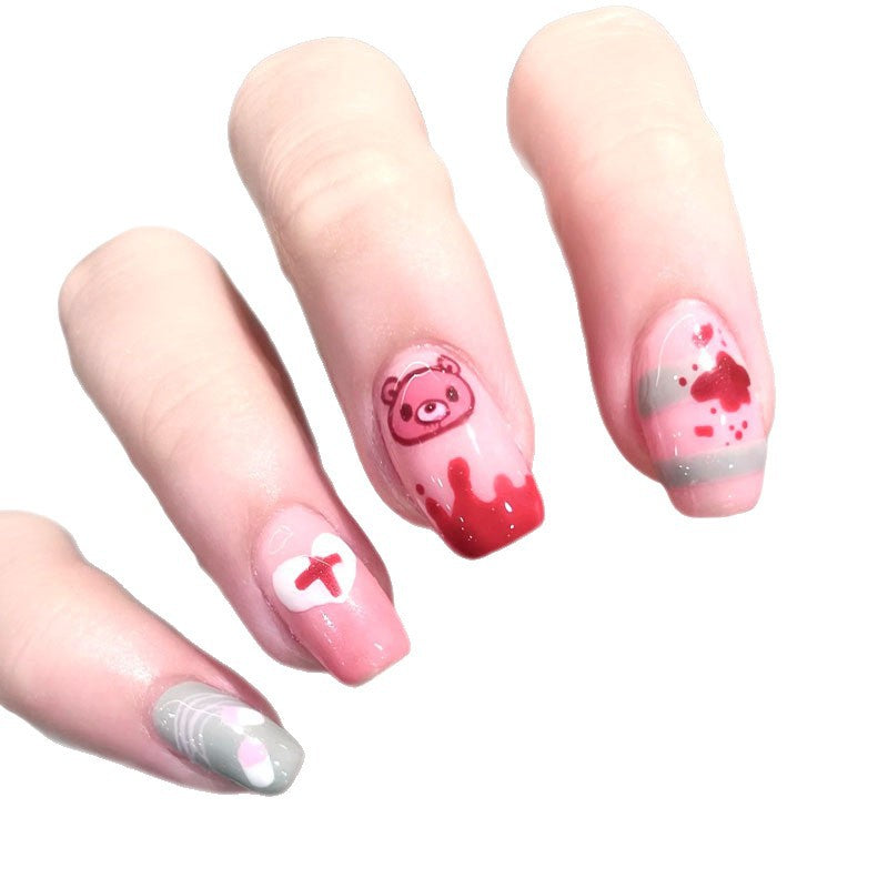 Verspielt Charakter-Themen Press-On Nagelkunst Set Brehn