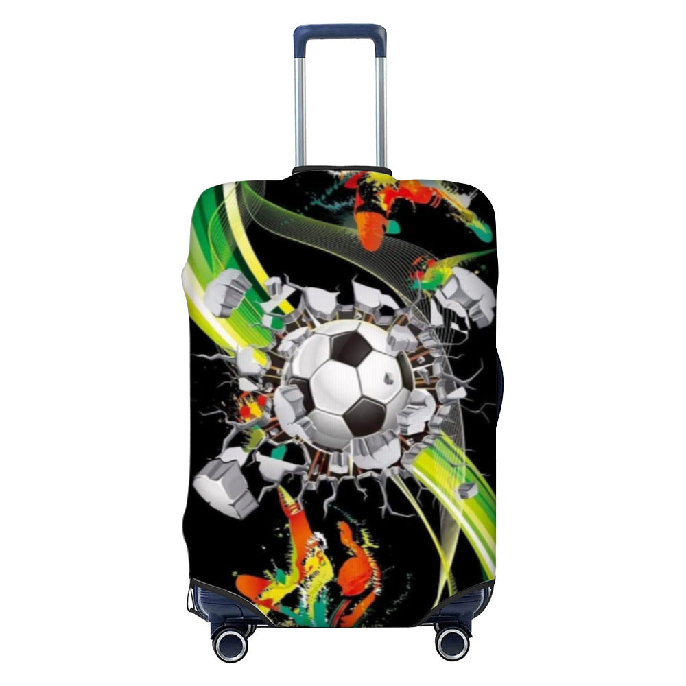 Unisex nan elastische Kofferschutzhülle mit geometrischem Motiv, dehnbarer Polyester-Spandex Bezug, Reißverschlussöffnung und rutschfester Innensicherung für Trolley Brehn