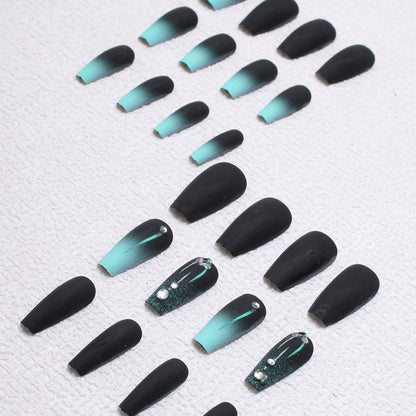 Matte Ombre Press-On Nageldesign Brehn