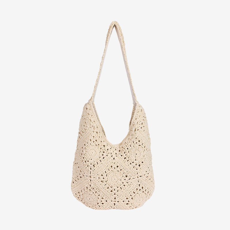 Damen Handgefertigte Makramee-Shopper-Tasche Brehn
