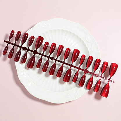 High-Shine Glossy Press-On Nail Set Brehn