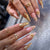 Künstlerische Premium Metallic Nagelerweiterungen Brehn
