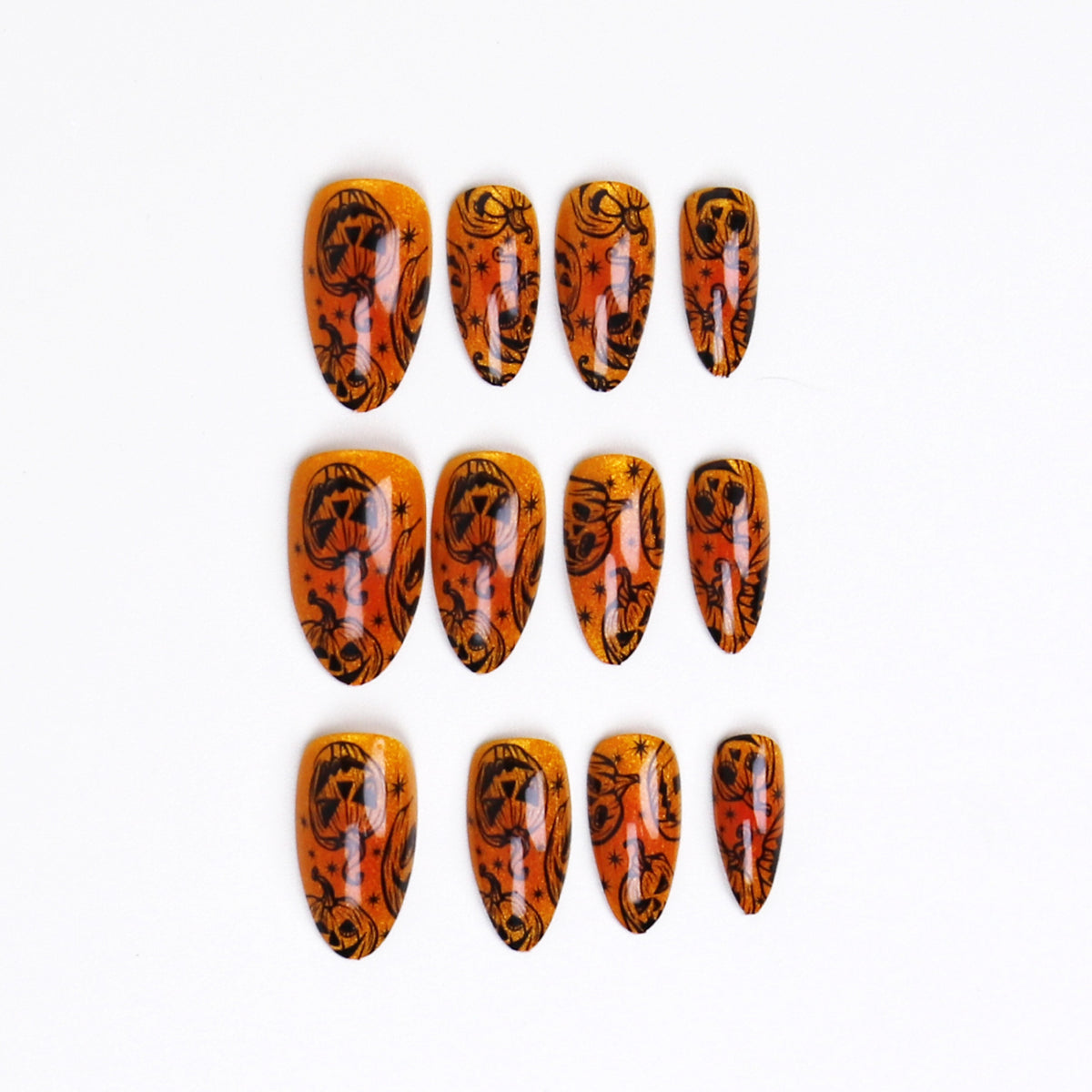 Halloween-Themen Press-On Nagelkunst
